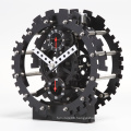 Germany Black Round Table Gear Clock